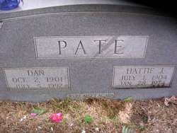 Hattie Jane <I>Sims</I> Pate 