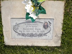 Mildred “Mickey” <I>Bonds</I> Bass 