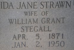 Ida Jane <I>Strawn</I> Stegall 