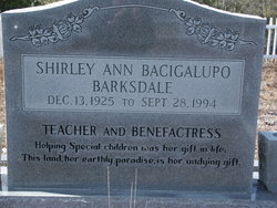 Shirley Ann <I>Bacigalupo</I> Barksdale 