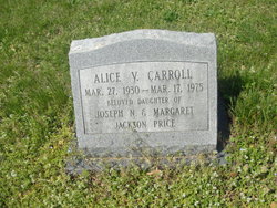 Alice V. <I>Price</I> Carroll 