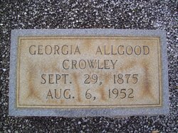 Georgia I <I>Allgood</I> Crowley 