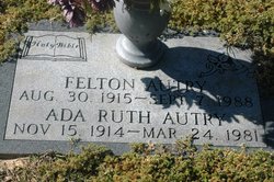 Ada Ruth <I>Smith</I> Autry 