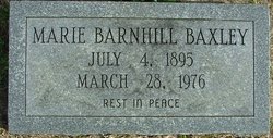Marie <I>Barnhill</I> Baxley 