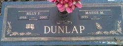 Billy F Dunlap 