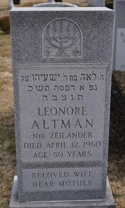 Leonore <I>Zeilander</I> Altman 