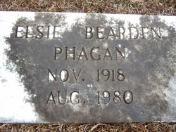 Elsie V <I>Bearden</I> Phagan 