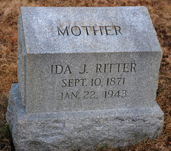Ida Sarah Josephine <I>Fretz</I> Ritter 