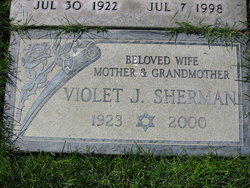 Violet J <I>Jacoby</I> Sherman 