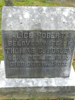 Alice Roberta <I>Sanders</I> Bosley 