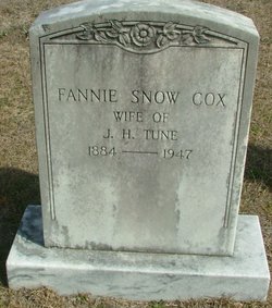 Fannie Snow <I>Cox</I> Tune 