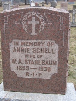 Anna Mary “Annie” <I>Schell</I> Stahlbaum 