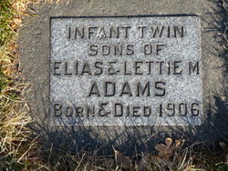 Infant Twin “Sons” Adams 