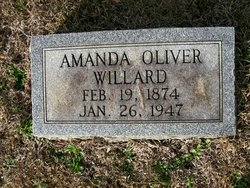 Amanda <I>Oliver</I> Willard 