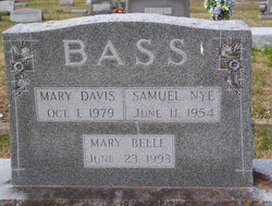 Mary Grant “Mamie” <I>Davis</I> Bass 