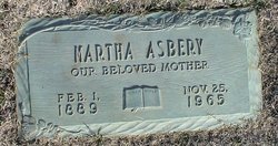 Martha Jane <I>Baxter</I> Asbery 