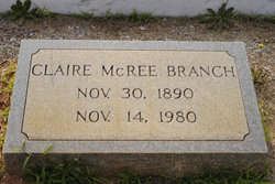 Alice Claire <I>McRee</I> Branch 