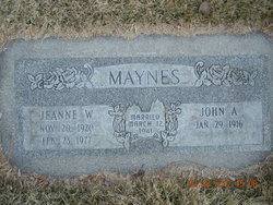 Jeanne <I>Walters</I> Maynes 