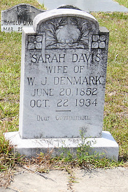 Sarah “Lottie” <I>Davis</I> Denmark 