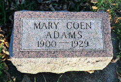 Mary M. “Minnie” <I>Coen</I> Grant Adams 