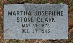 Martha Josephine <I>Stone</I> Clark 