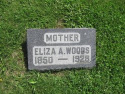 Eliza Ann <I>Downs Hillyard</I> Woods 