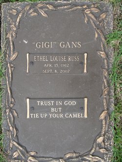 Ethel Louise “Gigi” <I>Russ</I> Gans 