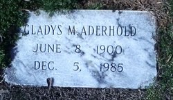 Gladys Ethel <I>Moody</I> Aderhold 