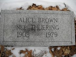 Alice <I>Thuering</I> Brown 