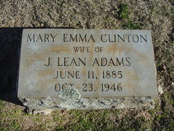 Mary Emma <I>Clinton</I> Adams 