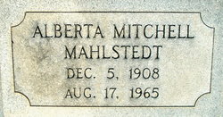 Alberta <I>Mitchell</I> Mahlstedt 