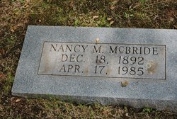 Nancy Mae “Nannie” McBride 