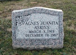 Agnes Juanita <I>Sloan</I> Askins 