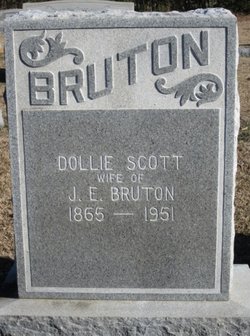Georgia Anne “Dollie” <I>Scott</I> Bruton 