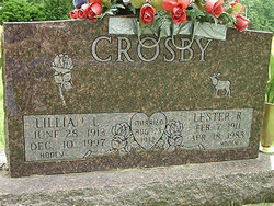 Lillian Lucille “Lilly” <I>Carman</I> Crosby 