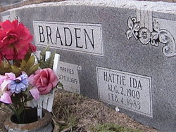 Hattie Ida <I>Reynolds</I> Braden 