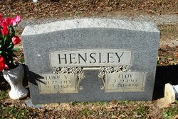 Floy Estelle <I>Ingle</I> Hensley 