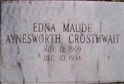 Edna Maude <I>Aynesworth</I> Crosthwait 
