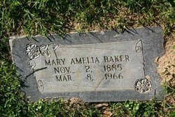 Mary Amelia <I>Baker</I> Baker 