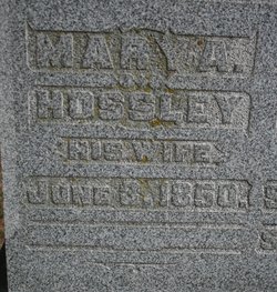 Mary Ann <I>Hossley</I> Stevenson 