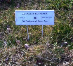 Jeanette <I>Levin</I> Blattner 
