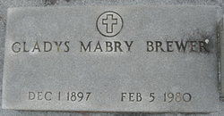 Gladys <I>Mabry</I> Brewer 