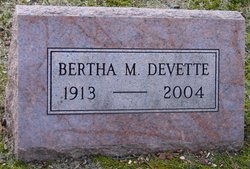 Bertha Marie <I>Clock</I> DeVette 