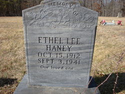 Ethel Lee <I>Marshall</I> Haney 