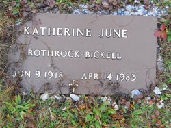Katherine June <I>Rothrock</I> Bickell 