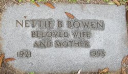 Nettie B Bowen 