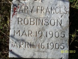 Mary Frances Robinson 