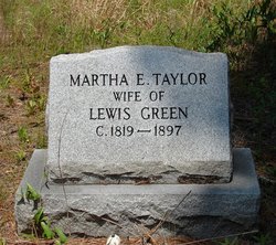 Martha Elizabeth <I>Taylor</I> Green 
