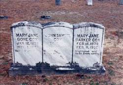 Mary Jane <I>Gore</I> Cox 