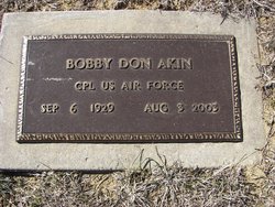 Bob D “Bobby Don” Akin 